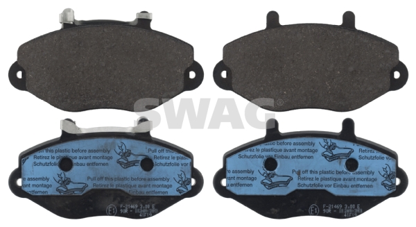 set placute frana,frana disc 50 11 6070 SWAG